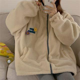 Reversible Fleece-lined Zip-up Jacket