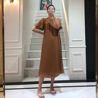 Shirred-front Dress