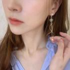 Non-matching Alloy Star Swirl Fringed Earring