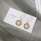 Rhinestone Floral Drop Earring 1 Pair - Multicolor - One Size