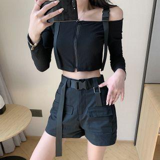 Long-sleeve Top / Short-sleeve Top / Halter Tank Top / Cargo Shorts / Set