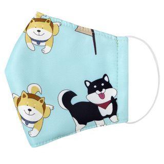 Handmade Water-repellent Fabric Mask Cover (dog Print)(adult) Random - One Size