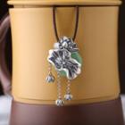 925 Sterling Silver Fringed Necklace As Shown In Figure - One Size