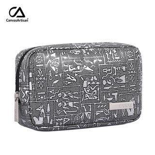 Patterned Zip Pouch Silver - One Size
