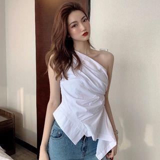 Single Shoulder Tank Top