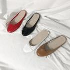 Round-toe Beribboned Mules