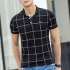 Short-sleeve Plaid Polo Shirt