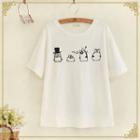 Penguin Print Short Sleeve T-shirt