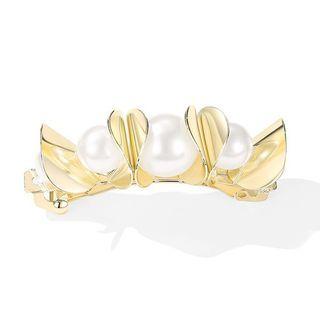 Faux Pearl Alloy Hair Clip Hair Clip - Gold - One Size
