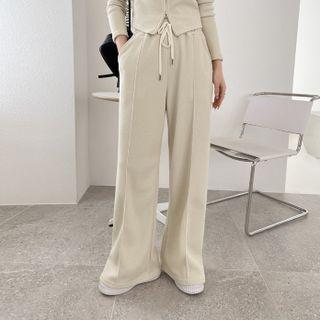 Drawcord Seam-trim Sweatpants