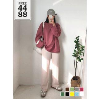 Colored Oversized Cotton Pullover