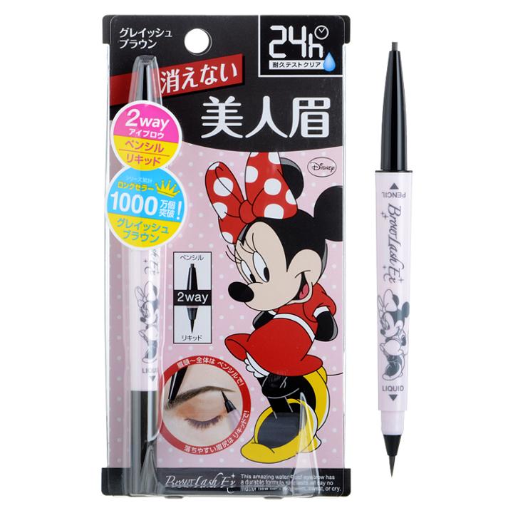 Browlash Ex Water Strong W Eyebrow Minnie Mouse Edition (grey Brown) 1 Pc