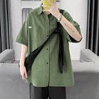 Elbow-sleeve Loose Fit Shirt