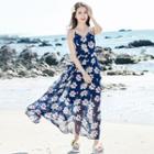 Floral Print Strappy Maxi Sundress