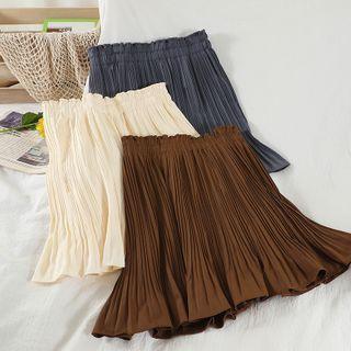 Pleated Ruffled Skirt