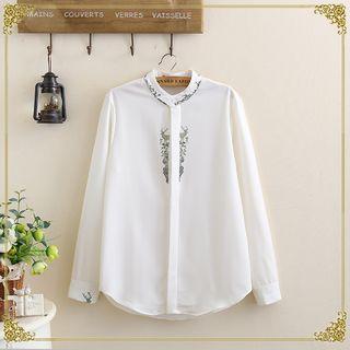 Deer Print Chiffon Shirt