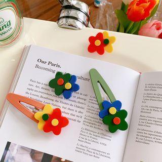 Flower Acrylic Hair Clip / Hair Clamp