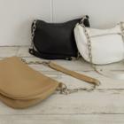 Faux-leather Chain-strap Bag