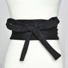 Lace-up Fabric Wide Belt