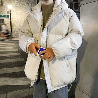 Plain Hooded Padding Jacket
