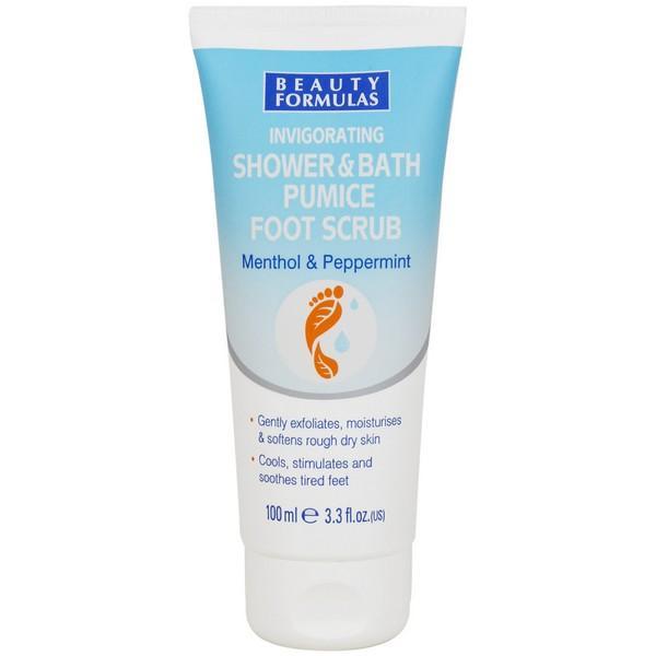 Beauty Formulas - Invigorating Shower And Bath Pumice Foot Scrub 100ml/3.3oz