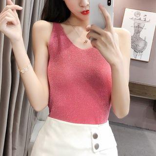 Knit Glitter Tank Top
