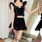 Shirred Ruffled Bikini