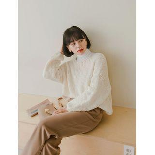 Oversized Ribbed Knit Top