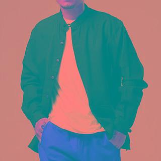 Mandarin Collar Button-up Jacket