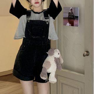 Short-sleeve Raglan T-shirt / Dungaree Shorts