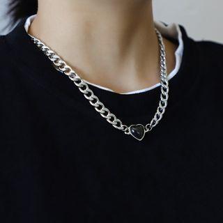 Heart Pendant Chain Necklace / Bracelet