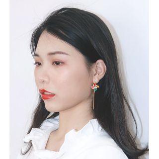 Alloy Pinwheel Dangle Earring