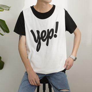 Letter Piped Tank Top