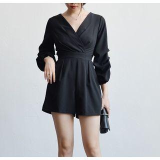 Balloon-sleeve Playsuit