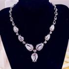 Cats Eye Stone Petal Necklace