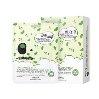 Esfolio - Pure Skin Essence Mask Sheet Set - 4 Types Niacinamide Black Bean