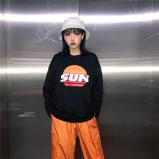 Long-sleeve Letter Print Sweatshirt