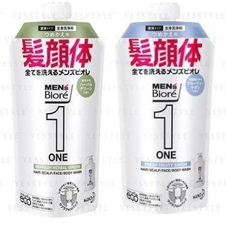 Kao - Biore Mens One Hair Scalp Face Body Wash Refill - 2 Types