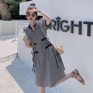 Color Block Floral Maxi Dress