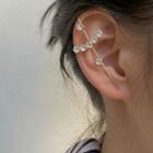 Couple Matching Rhinestone Ear Cuff 1 Pc - As Shown In Figure - One Size