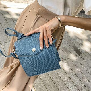Snakeskin Square Shoulder Bag