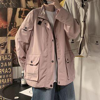 Plain Cargo Zipped Jacket