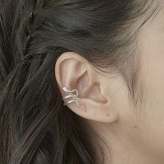 925 Sterling Silver Snake Cuff Earring
