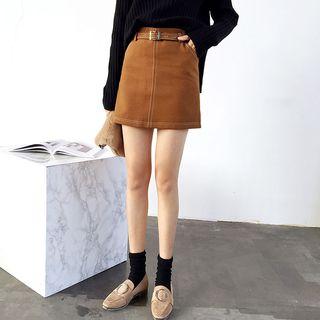 Stitching A-line Skirt