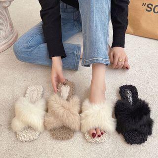 Fluffy Flat Slippers