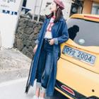 Loose-fit Denim Coatdress