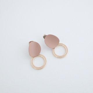 Disc & Hoop Statement Earrings Gold - One Size