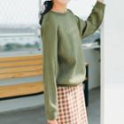 Embroidered Letter Long-sleeve Top