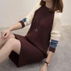 Raglan Long-sleeve Sweater Dress