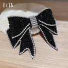 Faux Crystal Bow Hair Clip As Shown In Figure - One Size
